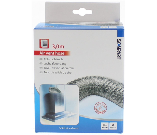 SCANPART Wąż wentylacyjny aluminiowy  12,5 3 m z opaskami-1130066300 - 1439100 - zdjęcie 2